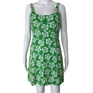 Holiday the Label Maldives Linen Happy Hawaii Lime Mini dress Small